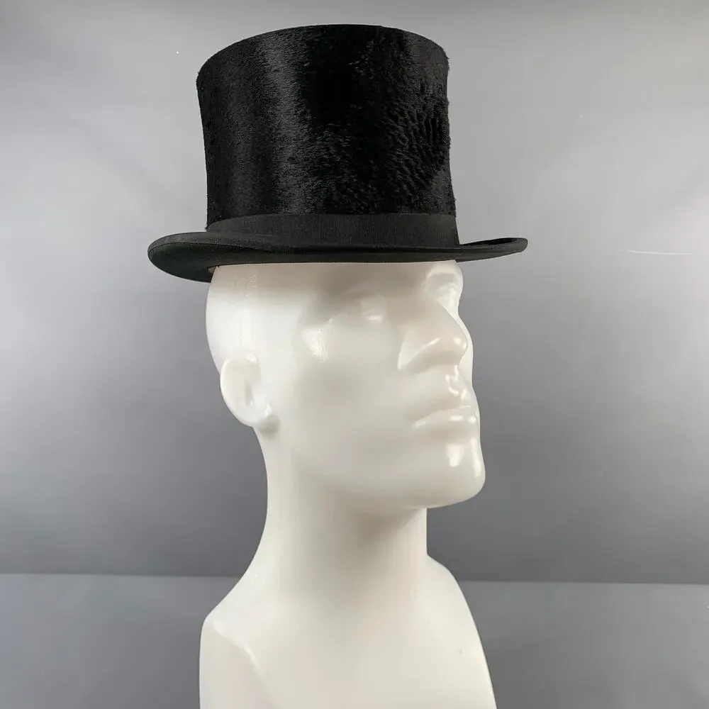 SPECIAL MAKE Black Felt Top Hat